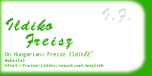 ildiko freisz business card